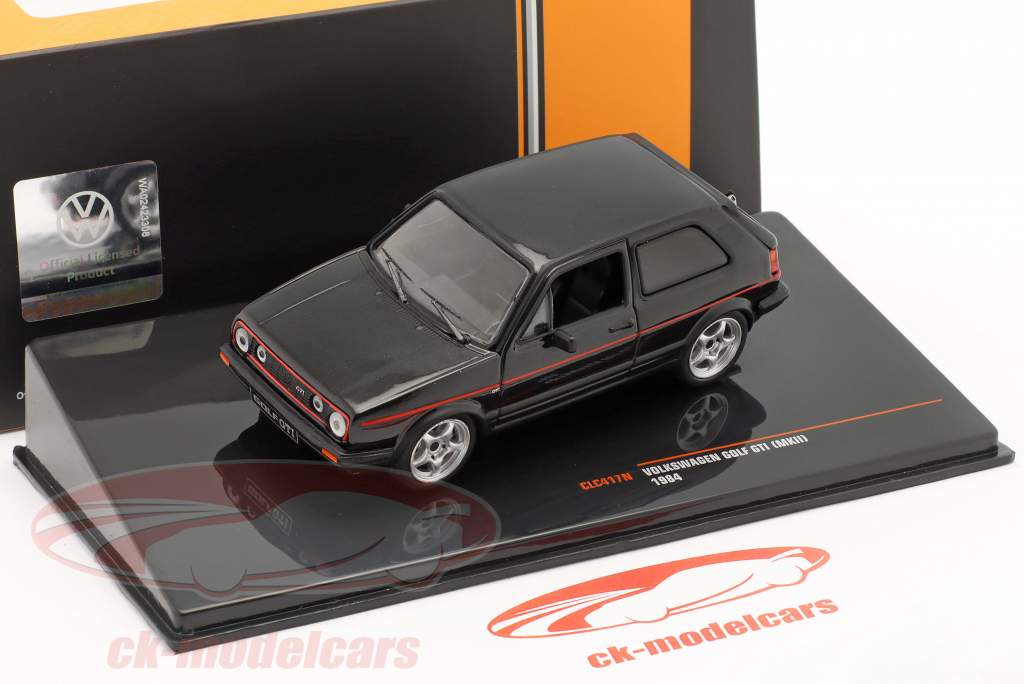 Volkswagen VW Golf GTI (MK II) year 1984 black 1:43 Ixo