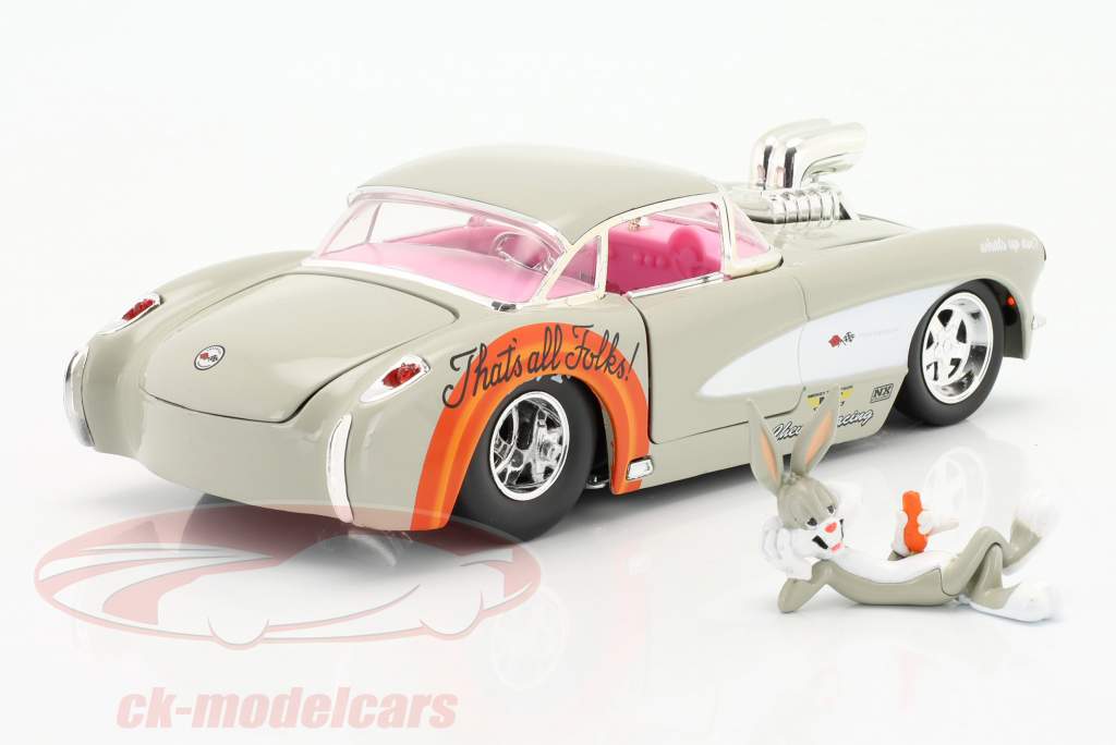 Chevrolet Corvette 1957 & Bugs Bunny Looney Tunes 1:24 Jada Toys