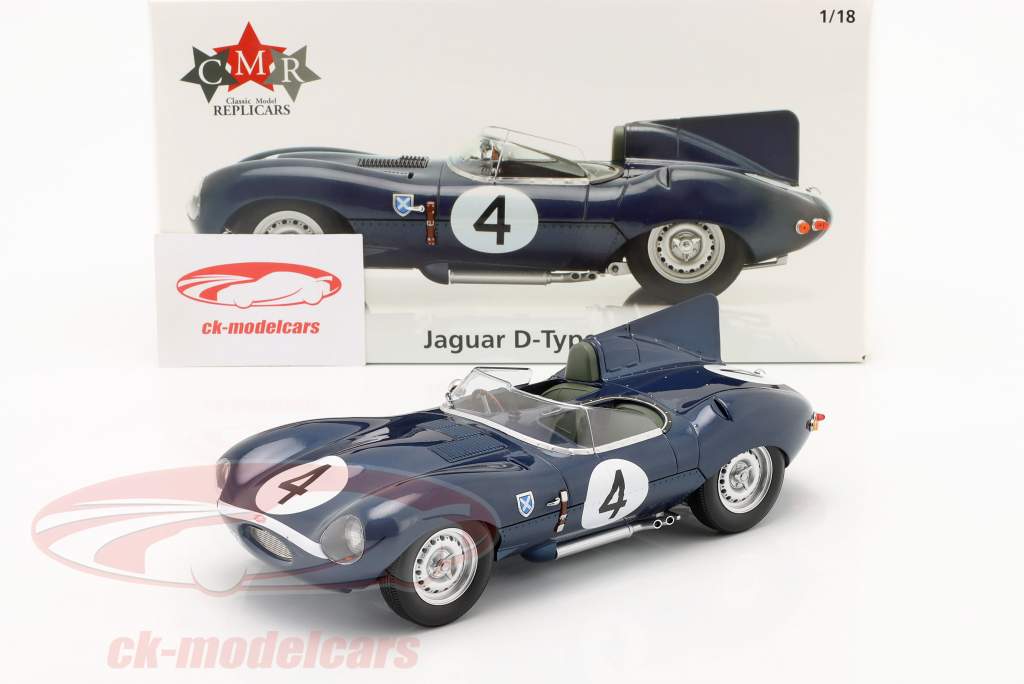 Jaguar D-Type #4 победитель 24h LeMans 1956 Sanderson, Flockhart 1:18 CMR