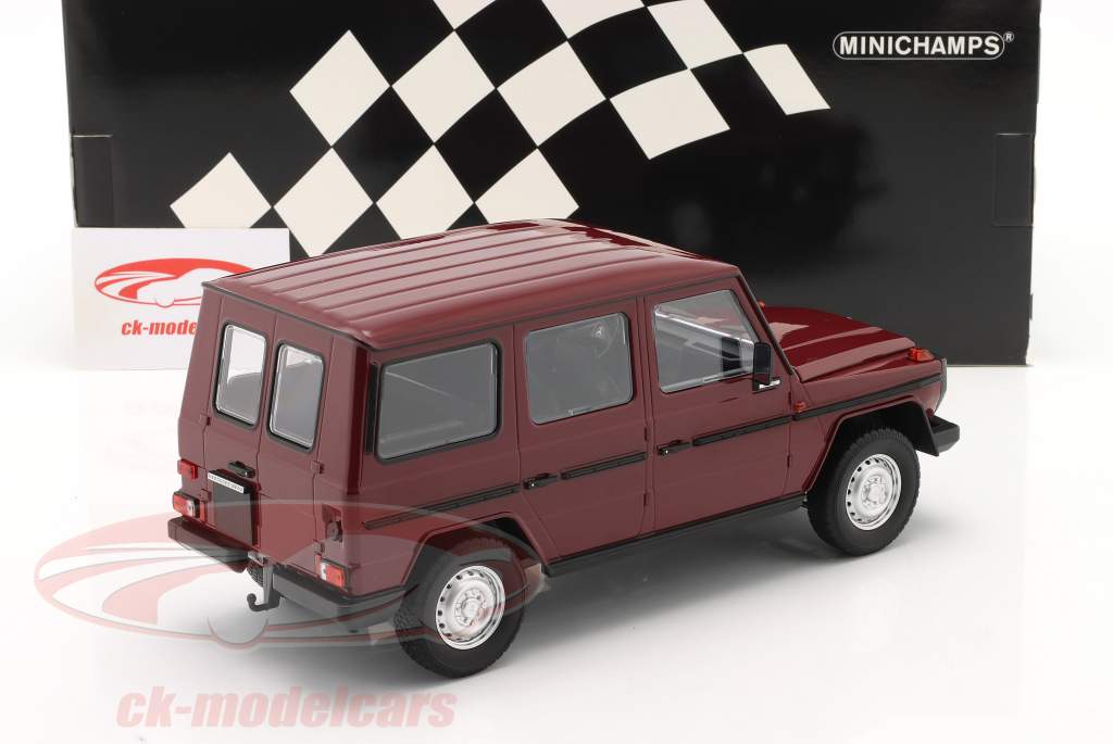 Mercedes-Benz G-Modell long (W460) Année de construction 1980 rouge foncé 1:18 Minichamps