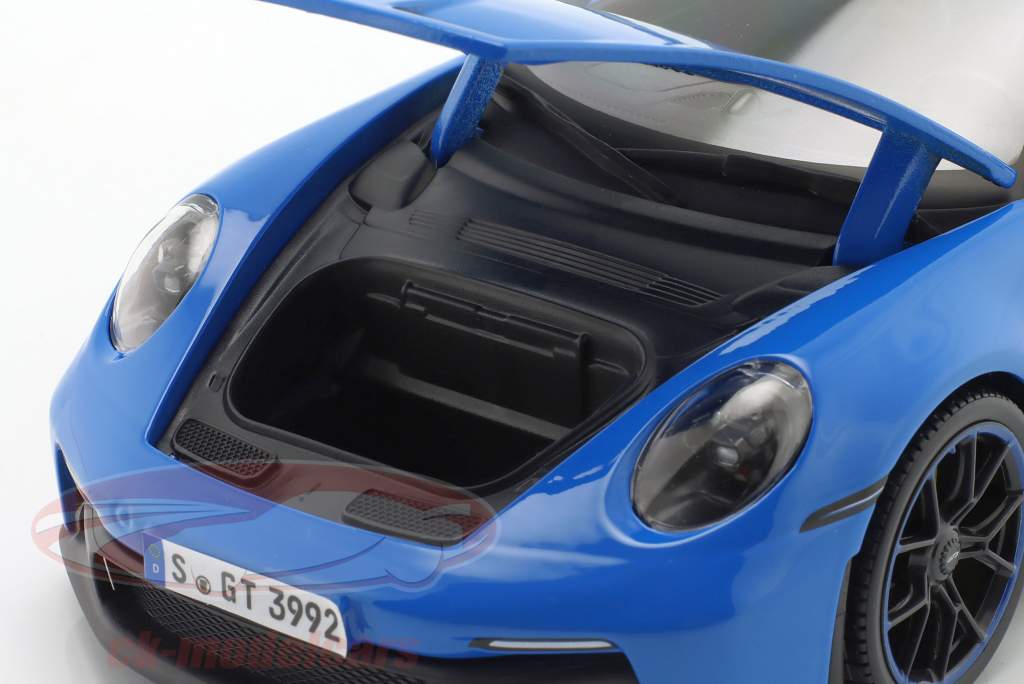 Porsche 911 (992) GT3 Año de construcción 2022 shark azul 1:18 Maisto