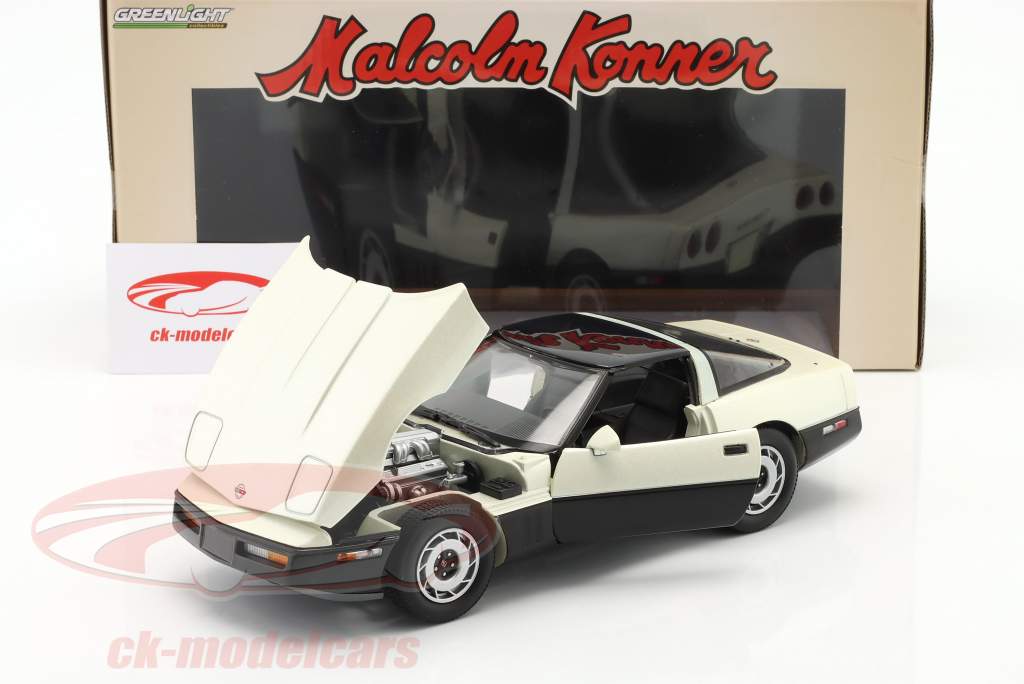 Chevrolet Corvette Malcom Konner Edition 1986 schwarz / beige 1:18 Greenlight