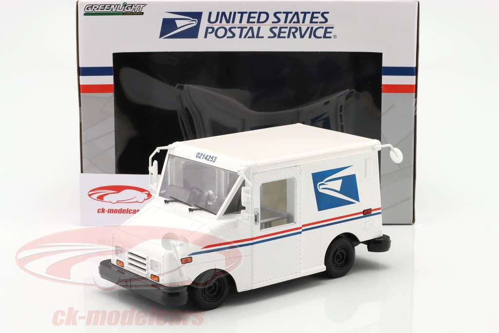 United States Postal Service (USPS) vehículo de correo (LLV) Blanco 1:18 Greenlight