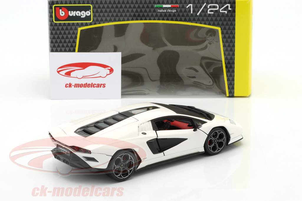 Lamborghini Countach LPI 800-4 Baujahr 2022 weiß 1:24 Bburago