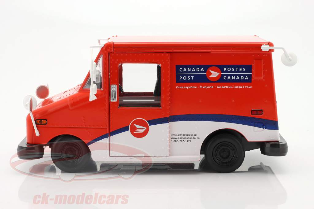 Canada Post Long-Life vehículo de correo (LLV) rojo / Blanco 1:18 Greenlight