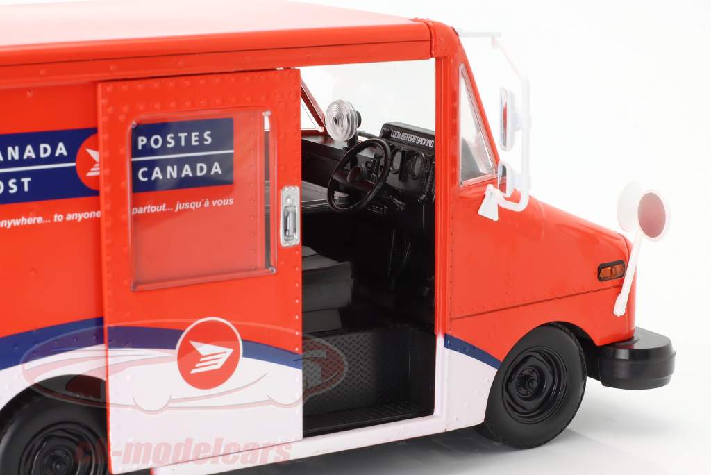 Canada Post Long-Life postvogn (LLV) rød / hvid 1:18 Greenlight