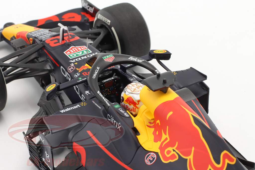 Max Verstappen Red Bull RB16B #33 winner Abu Dhabi formula 1 World Champion 2021 1:18 Minichamps