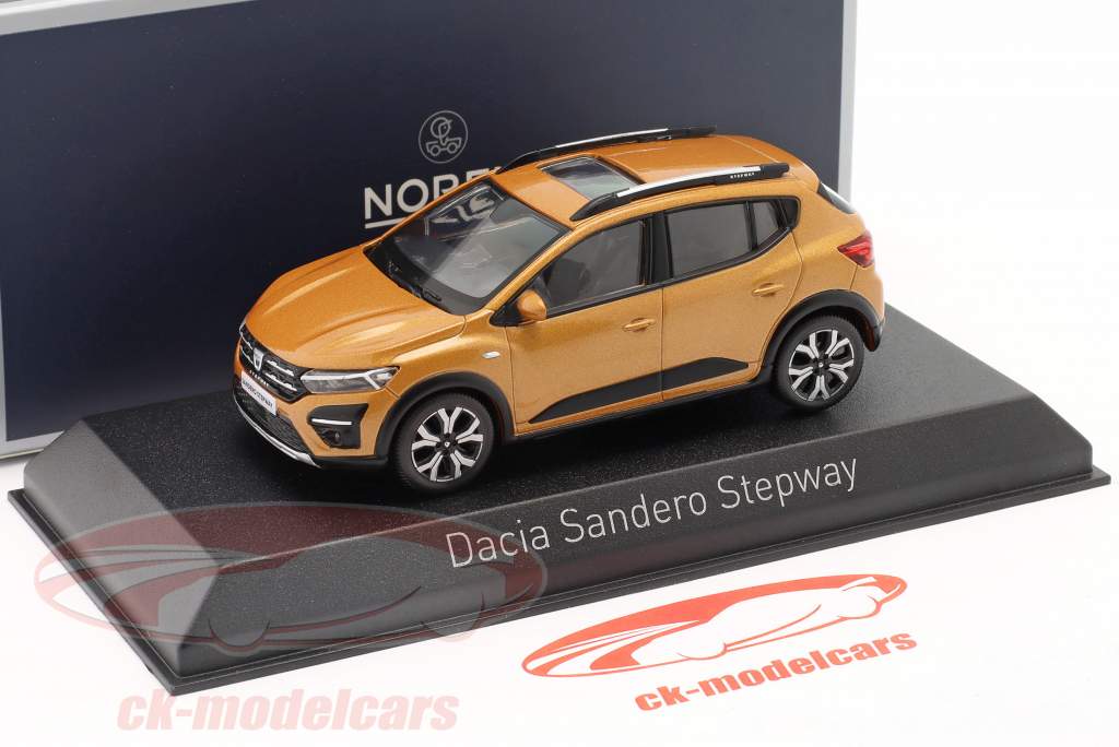 Dacia Sandero Stepway Byggeår 2021 orange metallisk 1:43 Norev