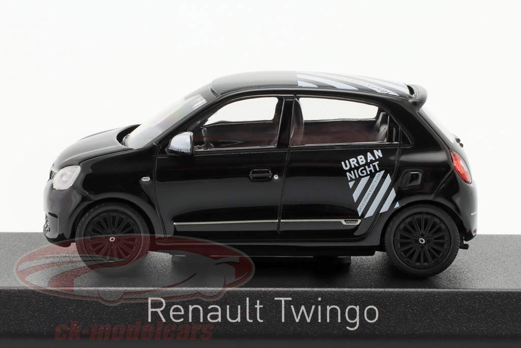 Renault Twingo Urban Night Baujahr 2021 schwarz 1:43 Norev