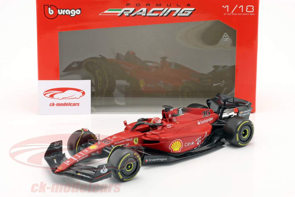 Charles Leclerc Ferrari F1-75 #16 方式 1 2022 1:18 Bburago
