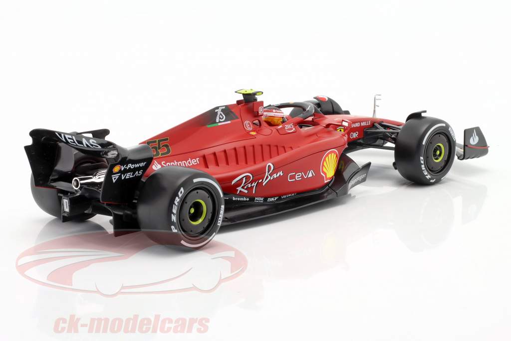Carlos Sainz jr. Ferrari F1-75 #55 fórmula 1 2022 1:18 Bburago