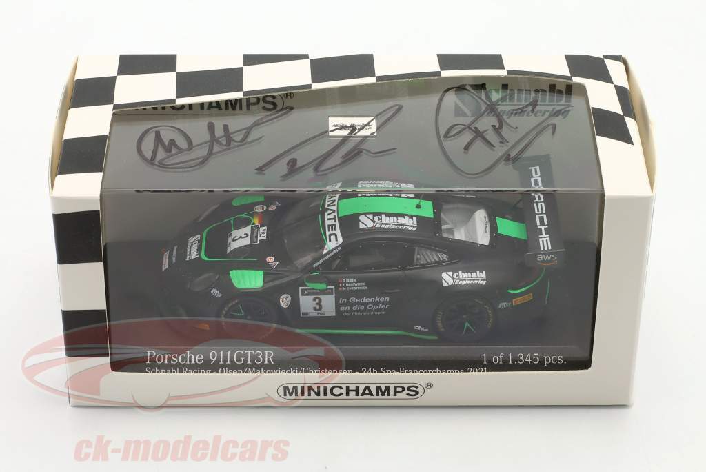 Porsche 911 GT3 R Schnabl #3 24h Spa 2021 Signature Edition 1:43 Minichamps