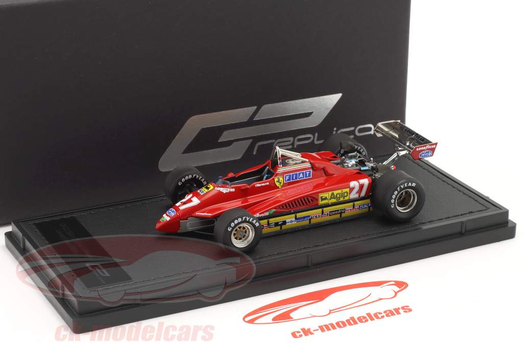 Gilles Villeneuve Ferrari 126C2 #27 fórmula 1 1982 1:43 GP Replicas
