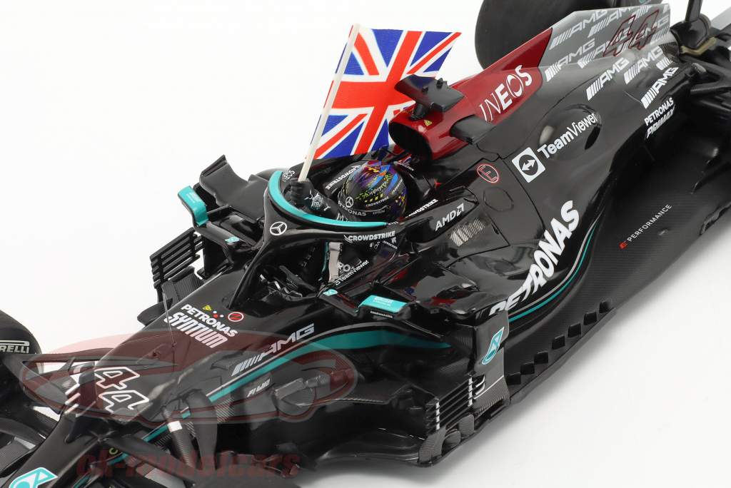 Lewis Hamilton Mercedes-AMG F1 W12 #44 ganador británico GP fórmula 1 2021 1:18 Minichamps