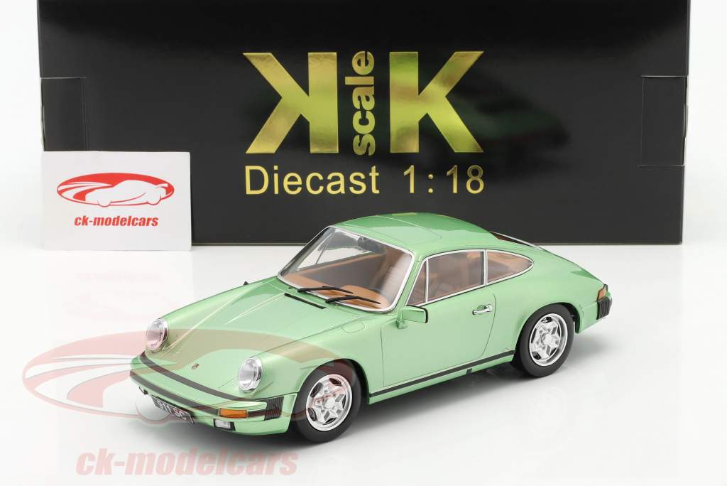 Porsche 911 SC Coupe Baujahr 1978 hellgrün metallic 1:18 KK-Scale