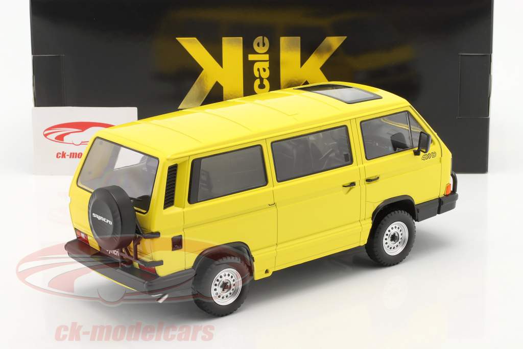 Volkswagen VW Bus T3 Syncro year 1987 yellow 1:18 KK-Scale