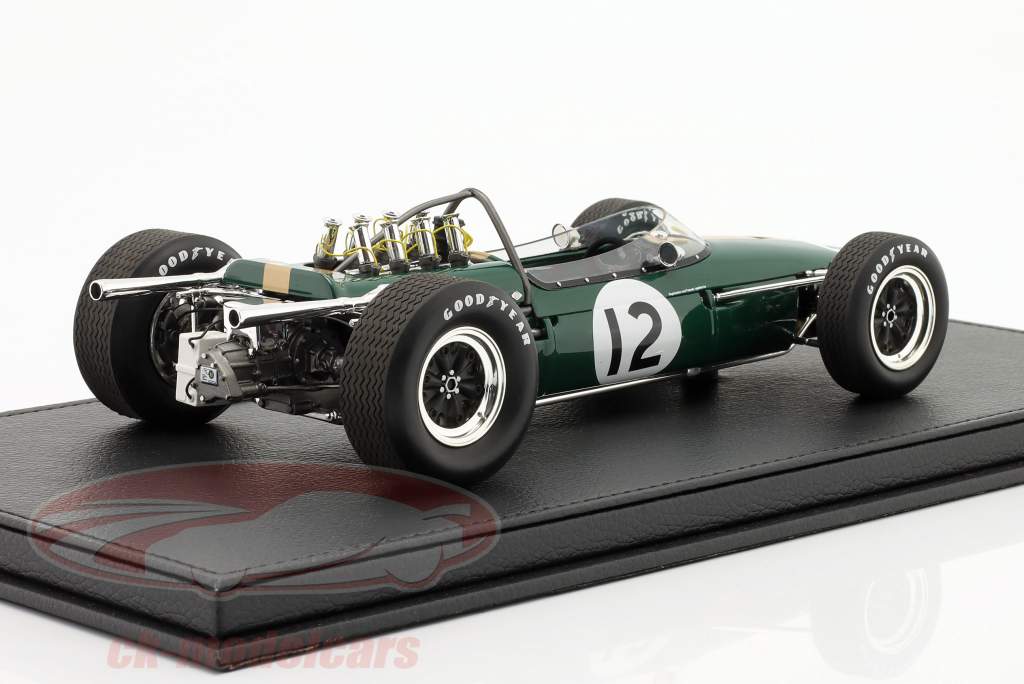 J. Brabham Brabham BT19 #12 vinder fransk GP formel 1 Verdensmester 1966 1:18 GP Replicas
