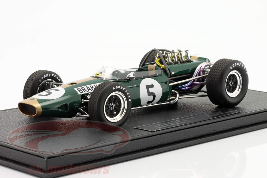 J. Brabham Brabham BT19 #5 vinder britisk GP formel 1 Verdensmester 1966 1:18 GP Replicas