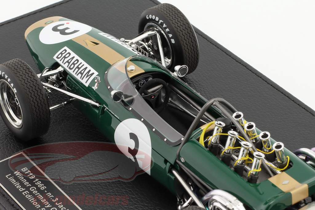 J. Brabham Brabham BT19 #3 vinder tysk GP formel 1 Verdensmester 1966 1:18 GP Replicas