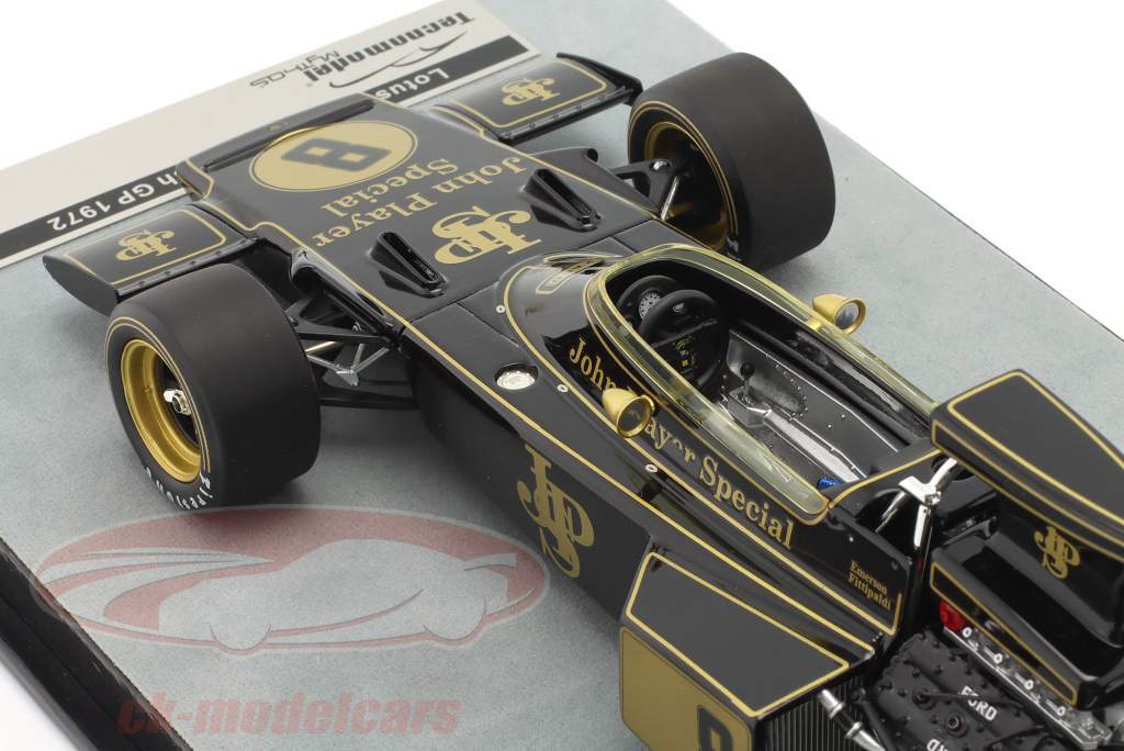 E. Fittipaldi Lotus 72D #8 vinder British GP Verdensmester 1972 1:18 Tecnomodel