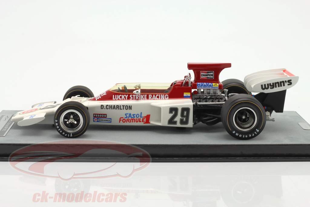 Dave Charlton Lotus 72D #29 britisk GP 1972 1:18 Tecnomodel