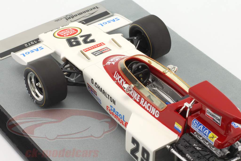 Dave Charlton Lotus 72D #29 británico GP 1972 1:18 Tecnomodel
