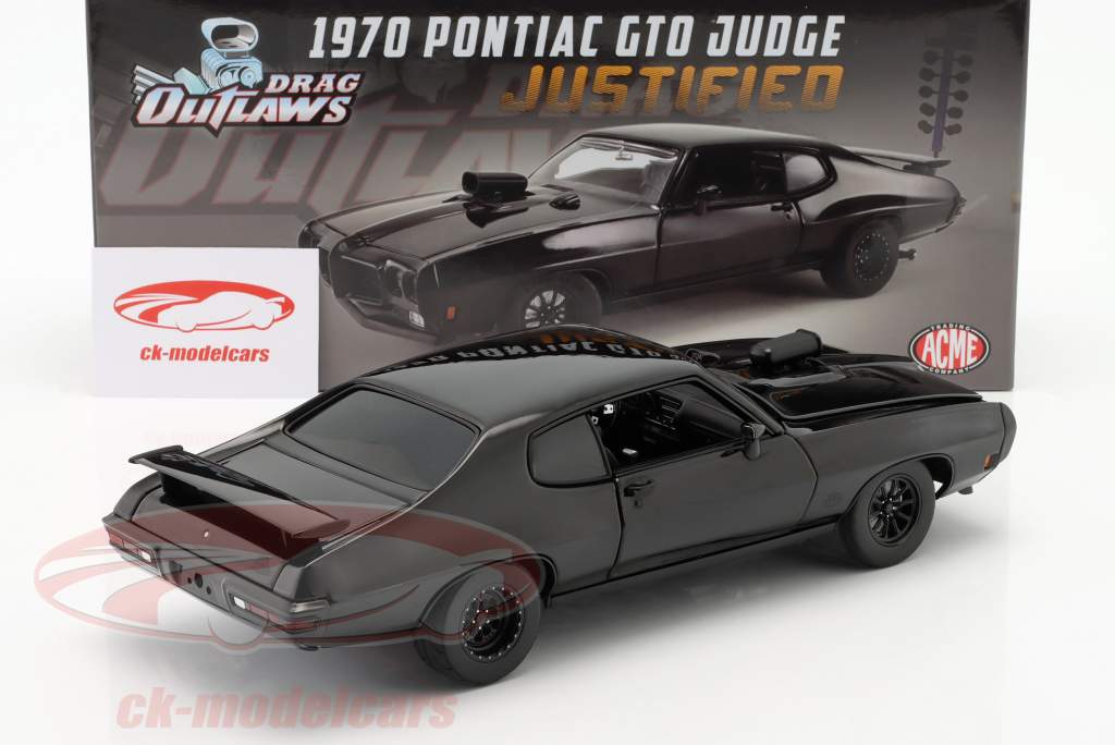 Pontiac GTO Judge Drag Outlaws 1970 negro 1:18 GMP