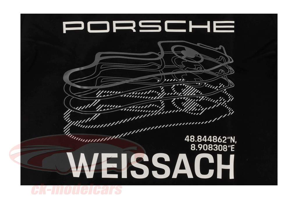 Porsche T恤 Weissach 黑色的