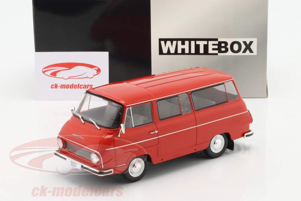 Skoda 1203 microbús Año de construcción 1968 rojo 1:24 WhiteBox