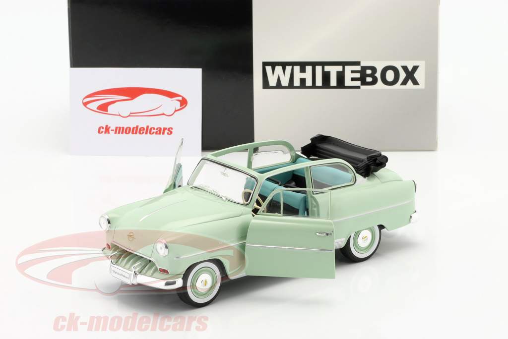 Opel Olympia Rekord Baujahr 1954 hellgrün 1:24 WhiteBox