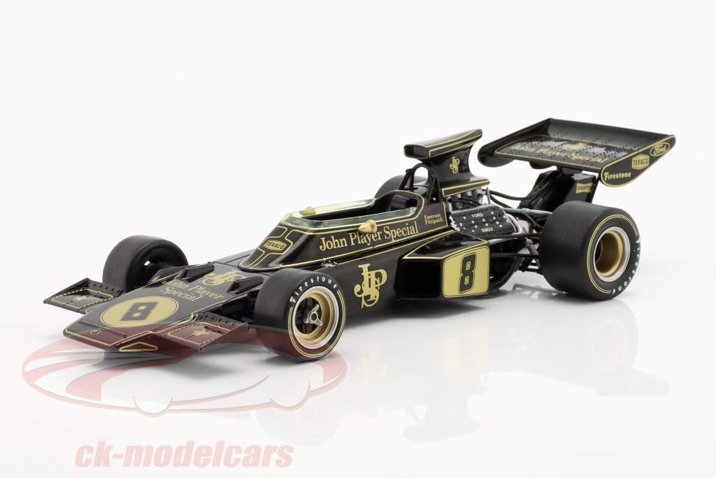E. Fittipaldi Lotus 72D #8 ganador británico GP fórmula 1 Campeón mundial 1972 1:24 Ixo