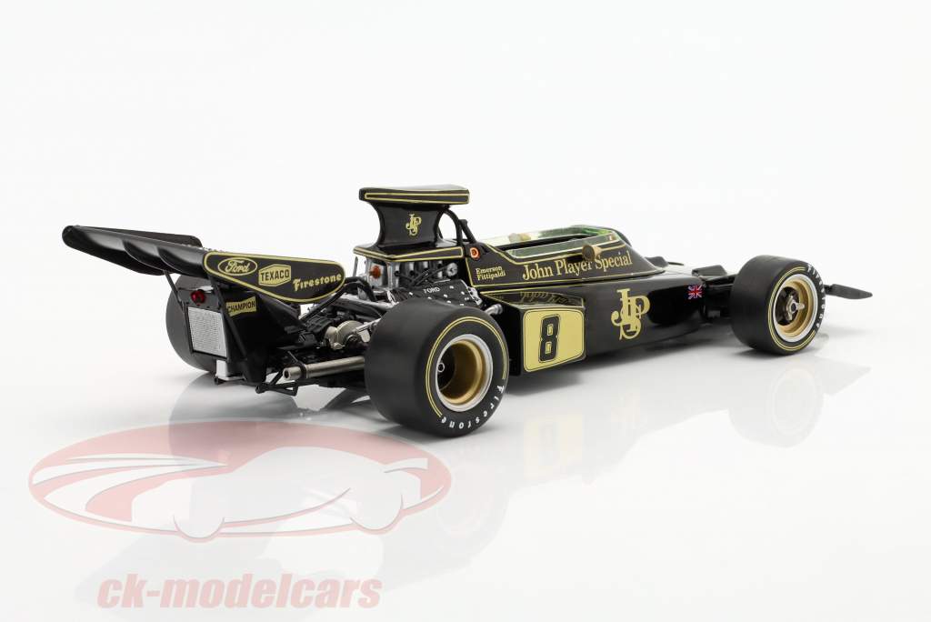 E. Fittipaldi Lotus 72D #8 Winner British GP formula 1 World Champion 1972 1:24 Ixo