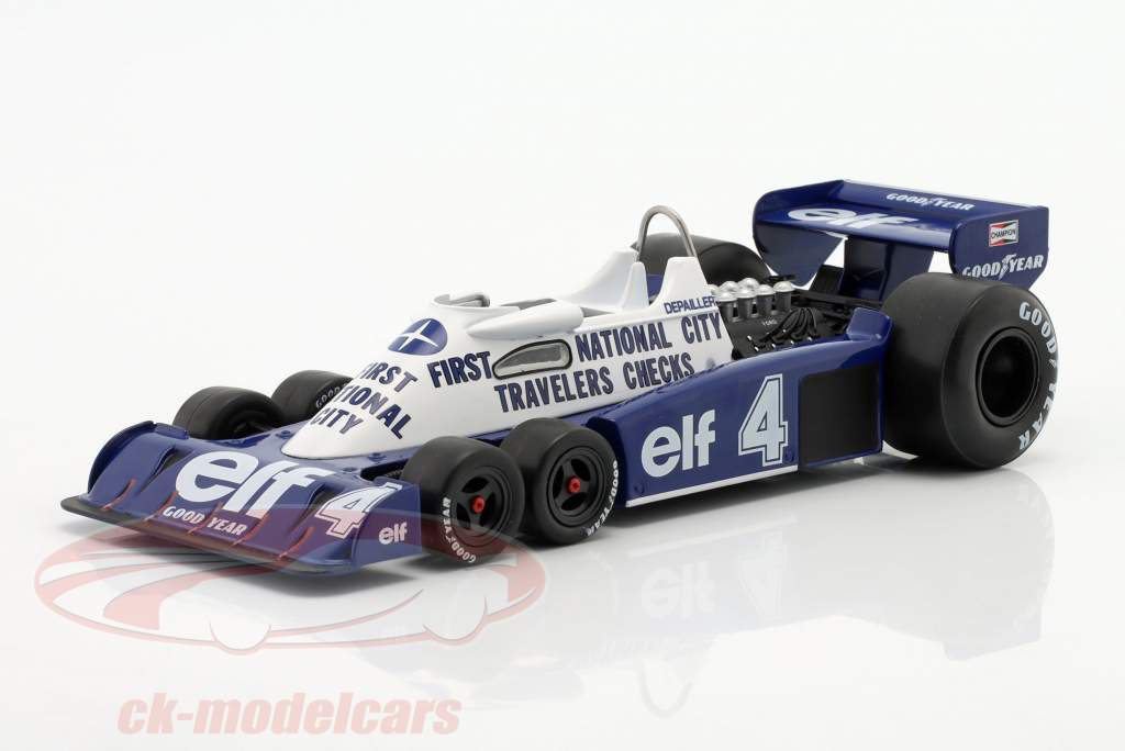 Patrick Depailler Tyrrell P34 Six Wheels #4 Belgian GP formula 1 1977 1:24 Ixo