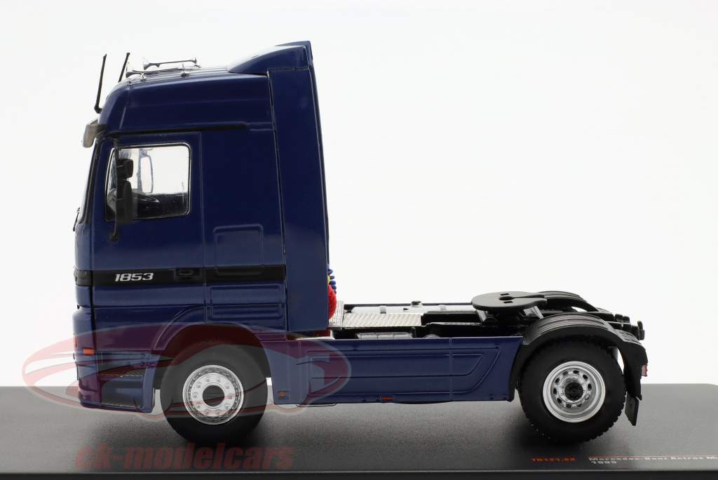 Mercedes-Benz Actros MP1 camiones 1995 azul oscuro metálico 1:43 Ixo