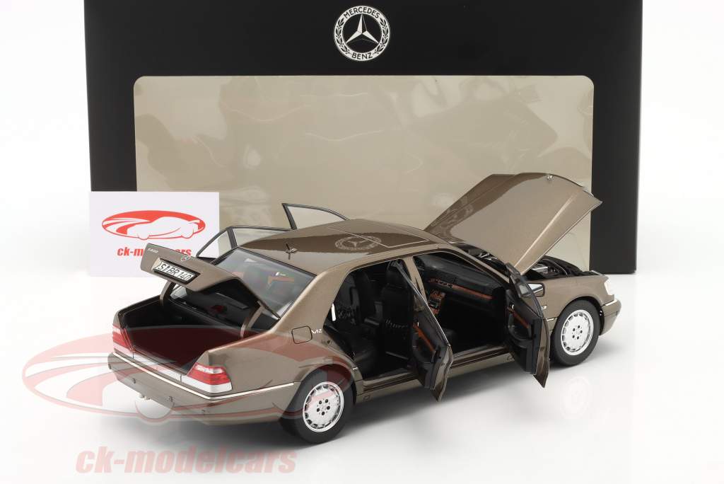 Mercedes-Benz Classe S S 600 (V140) Année de construction 1994-1998 impala brun 1:18 Norev