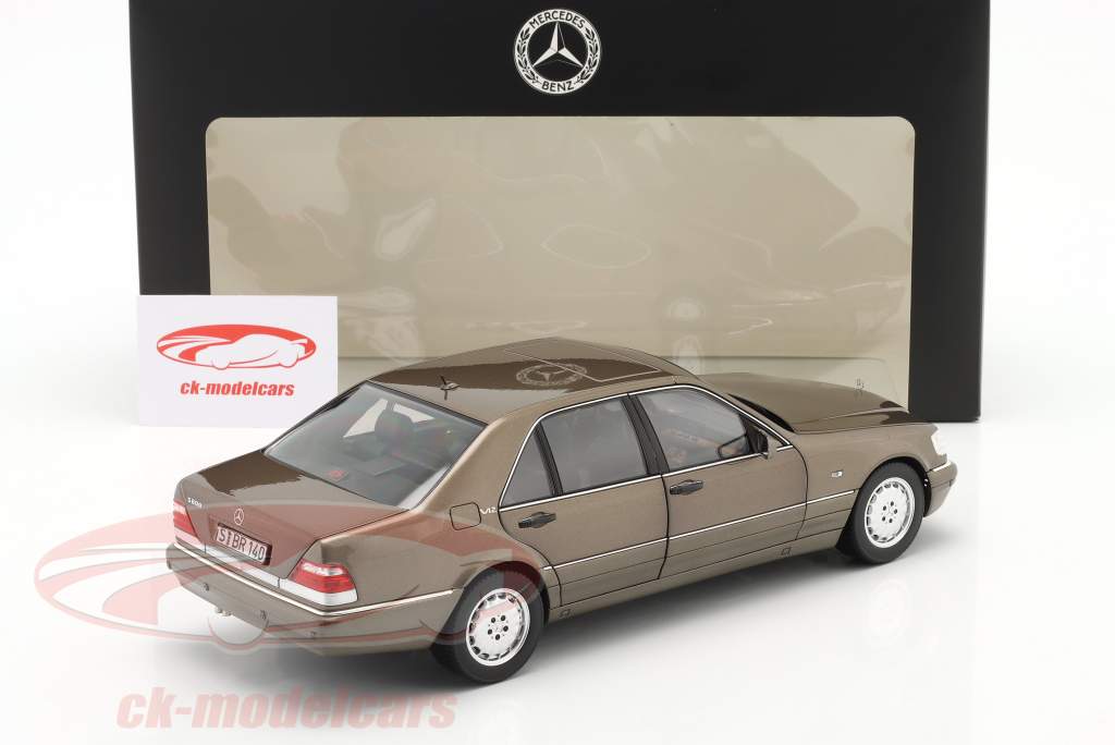 Mercedes-Benz classe S S 600 (V140) Ano de construção 1994-1998 impala Castanho 1:18 Norev