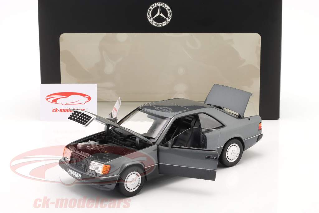 Mercedes-Benz 300 CE-24 Coupe (C124) bouwjaar 1988-1992 parel grijs 1:18 Norev
