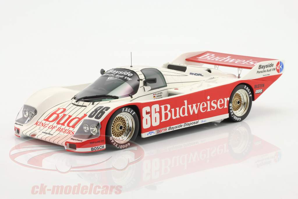Porsche 962 #86 gagnant 12h Sebring 1987 Mass, Rahal 1:18 TrueScale