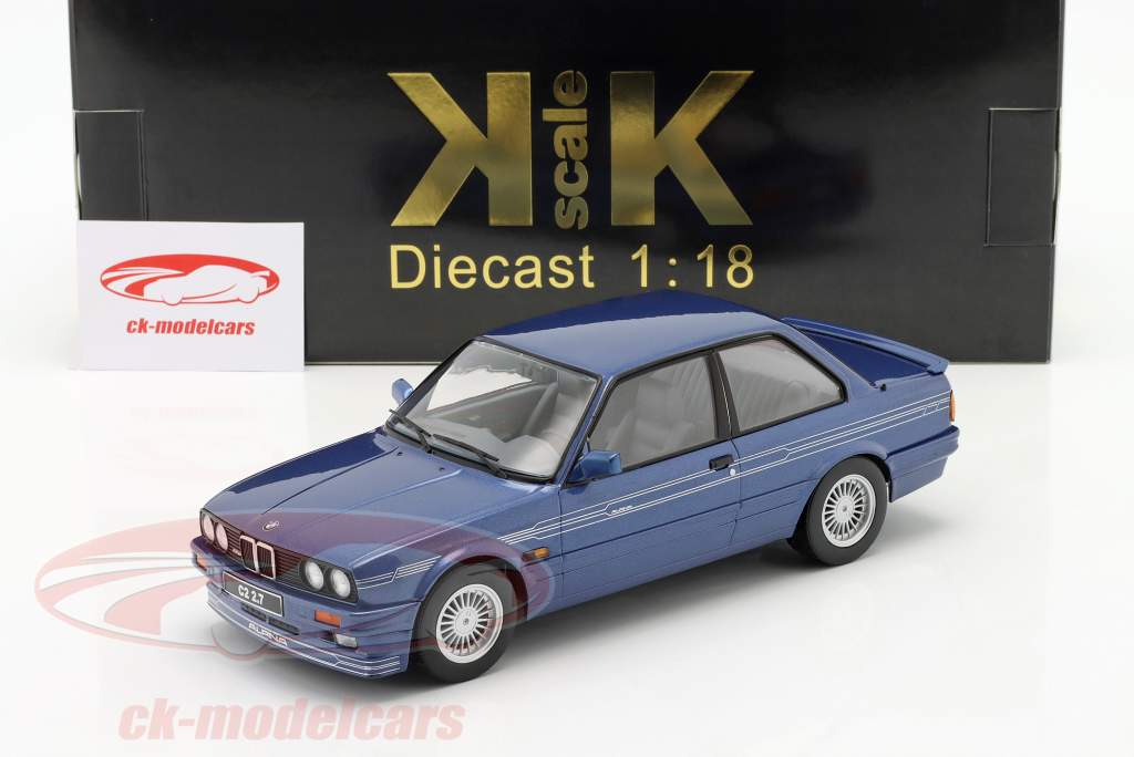 BMW Alpina C2 2.7 E30 Año de construcción 1988 azul metálico 1:18 KK-Scale