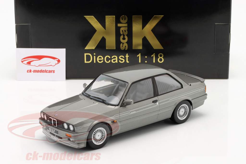 BMW Alpina C2 2.7 E30 bouwjaar 1988 Grijs metalen 1:18 KK-Scale