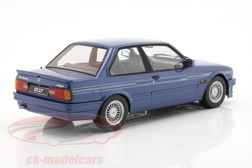 BMW Alpina C2 2.7 E30 Byggeår 1988 blå metallisk 1:18 KK-Scale