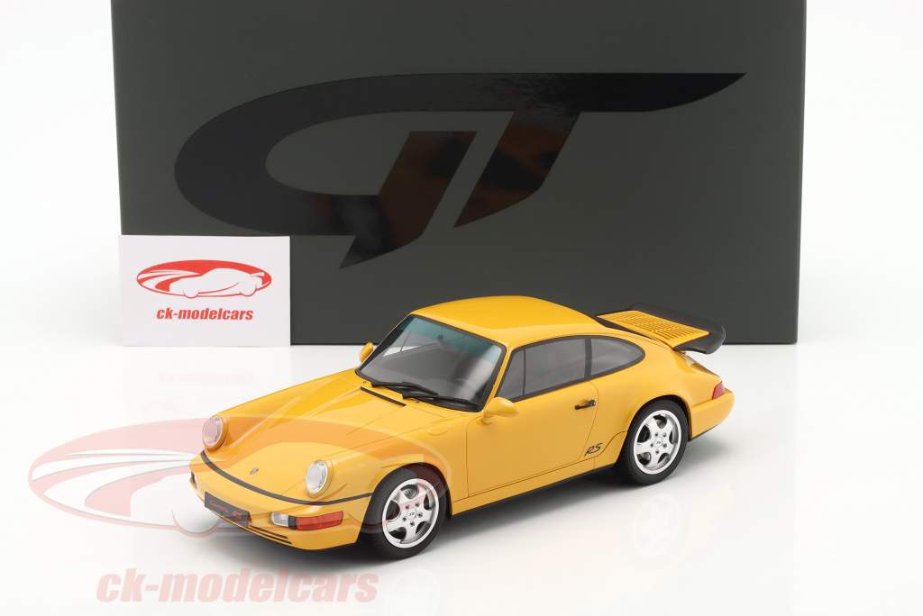 Porsche 911 (964) RS America Byggeår 1993 gul 1:18 GT-Spirit