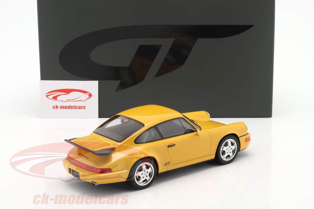 Porsche 911 (964) RS America Byggeår 1993 gul 1:18 GT-Spirit