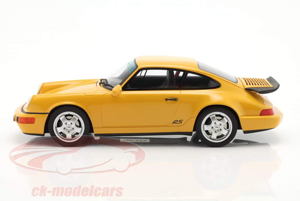 Porsche 911 (964) RS America 建设年份 1993 黄色 1:18 GT-Spirit