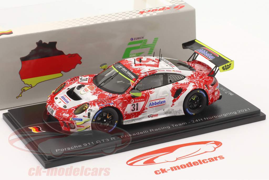 Porsche 911 GT3 R #31 24h Nürburgring 2021 Frikadelli Racing Team 1:43 Spark