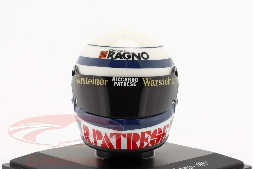 Riccardo Patrese #29 Ragno Arrows Beta Racing Team formula 1 1981 casco 1:5 Spark Editions
