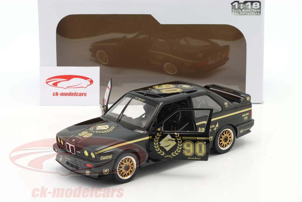 Solido 1:18 BMW M3 (E30) 90th Anniversary 2022 schwarz / gold 