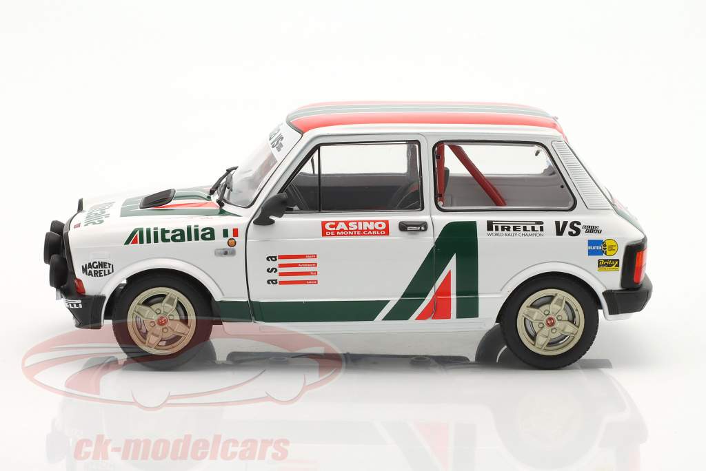 Autobianchi A112 Abarth Alitalia Rallye Set 1980 weiß 1:18 Solido
