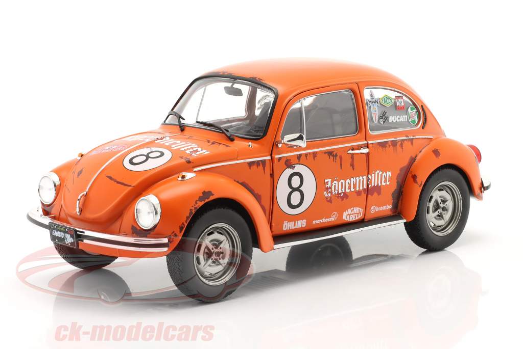 Volkswagen VW Beetle 1303 #8 1974 Jägermeister Tribute orange 1:18 Solido
