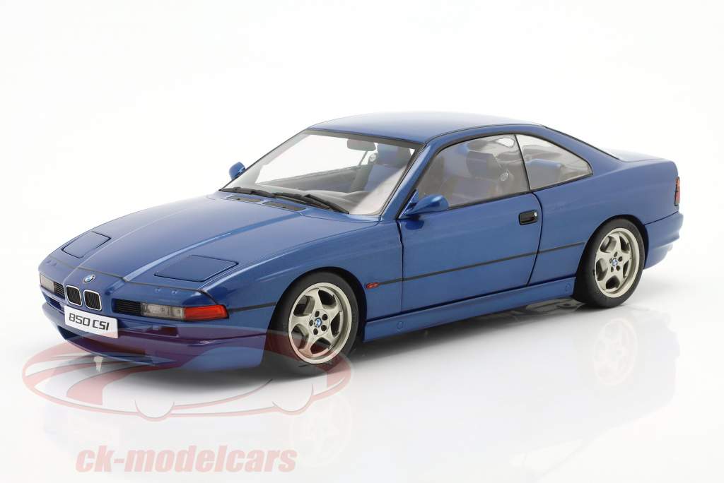 BMW 850 CSI (E31) year 1990 tobago blue 1:18 Solido